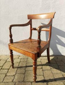 Country Oak Late George III Open Armchair (3).jpg